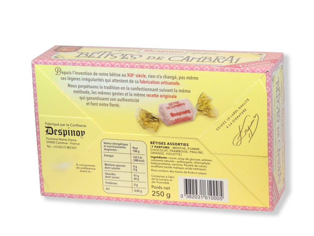 Bêtises de Cambrai 250g 7 parfums - Nord - Hauts de France
