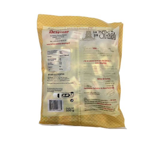 Bêtises de Cambrai Menthe Sachet 500g - Nord - Hauts de France