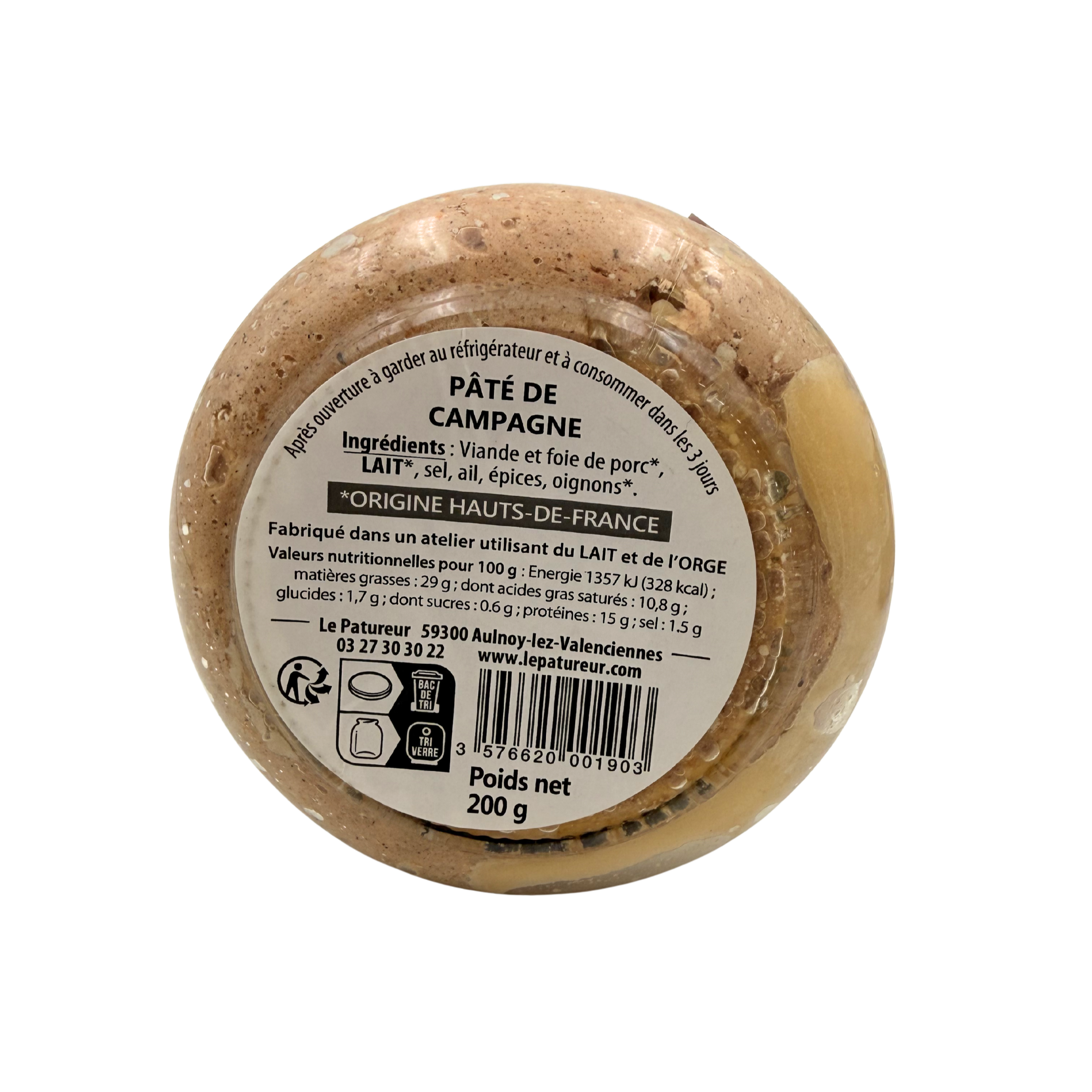 Pâté de Campagne  - Le Patureur - Nord - Hauts de France