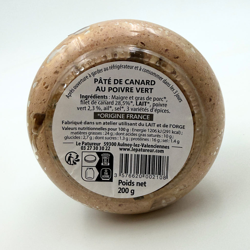 Pâté canard poivre vert  - Le Patureur - Nord - Hauts de France