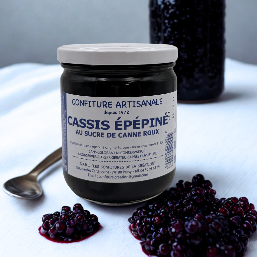 Confiture artisanale Cassis épépiné - Haute-Savoie
