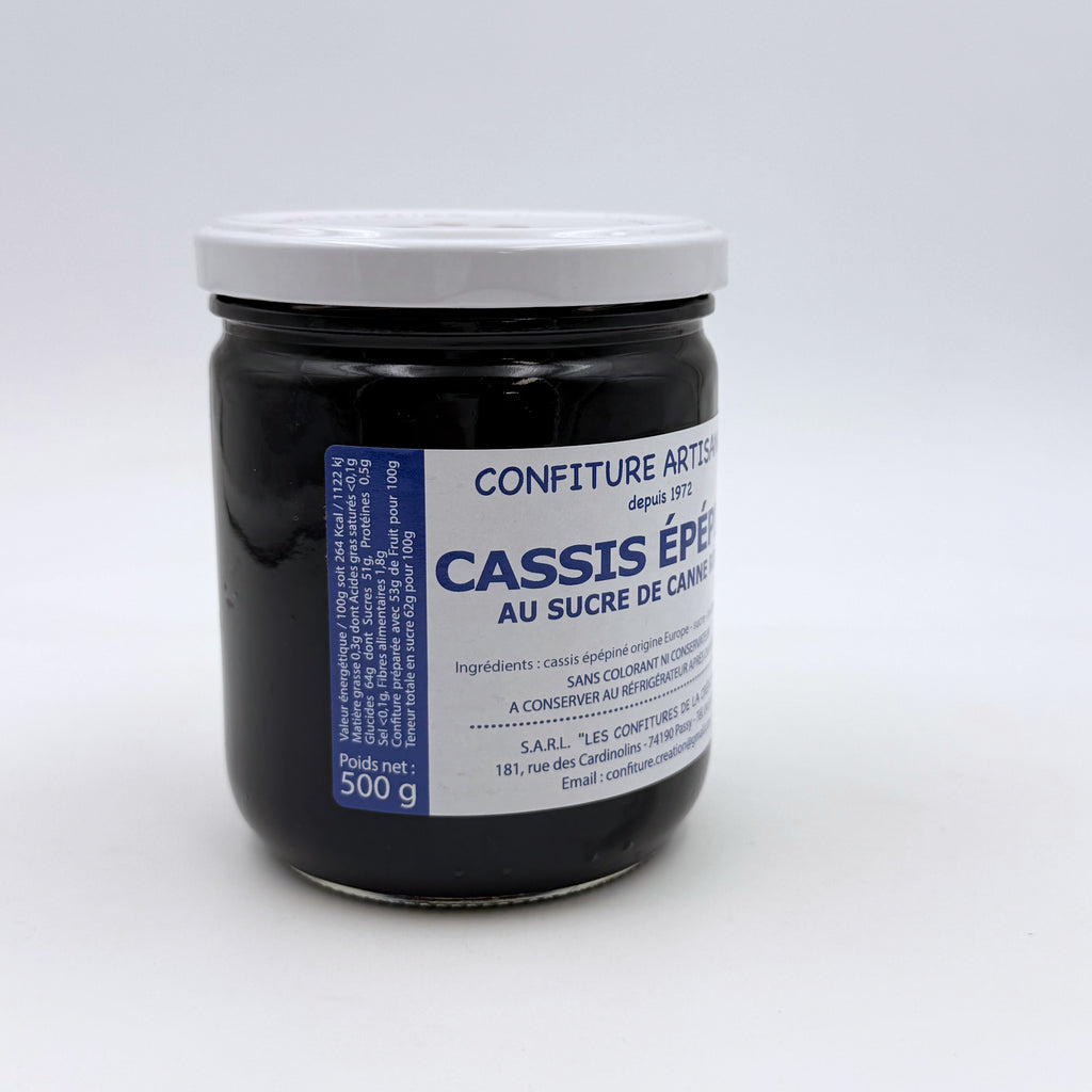 Confiture artisanale Cassis épépiné - Haute-Savoie