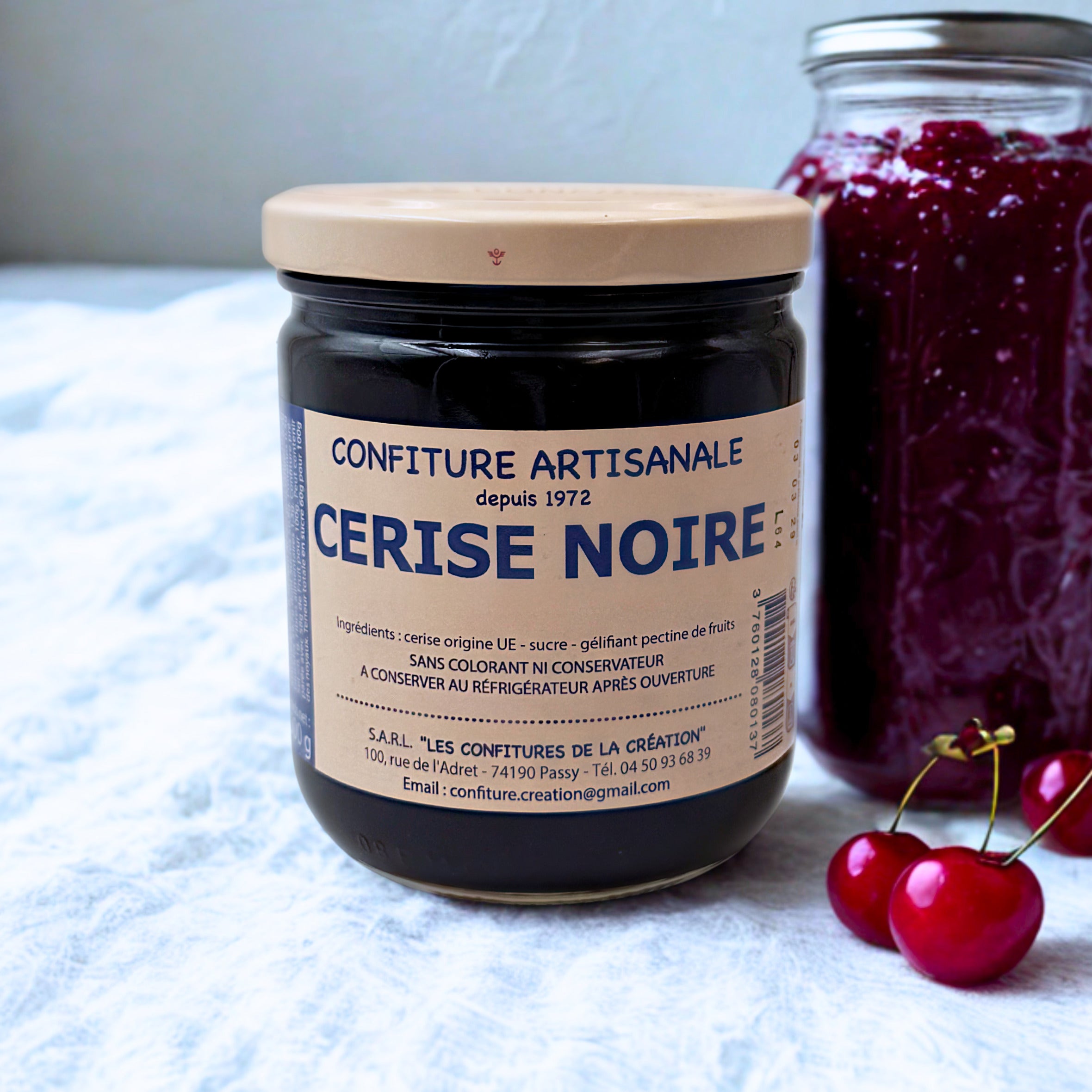 Confiture artisanale Cerise noire - Haute-Savoie