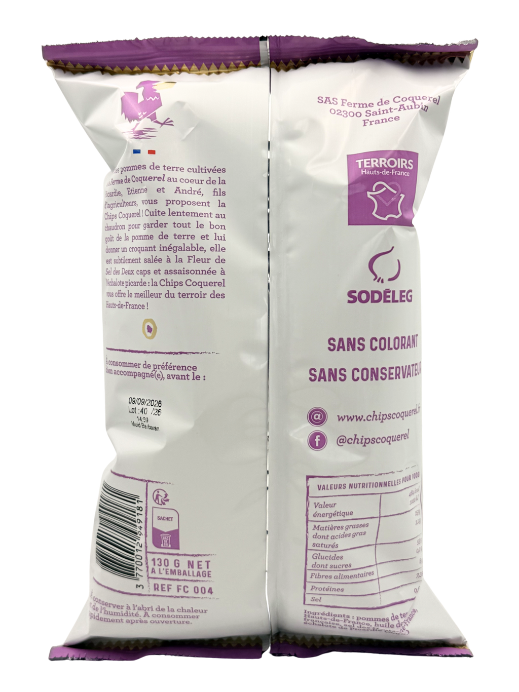 Chips Coquerel Echalote de Picardie