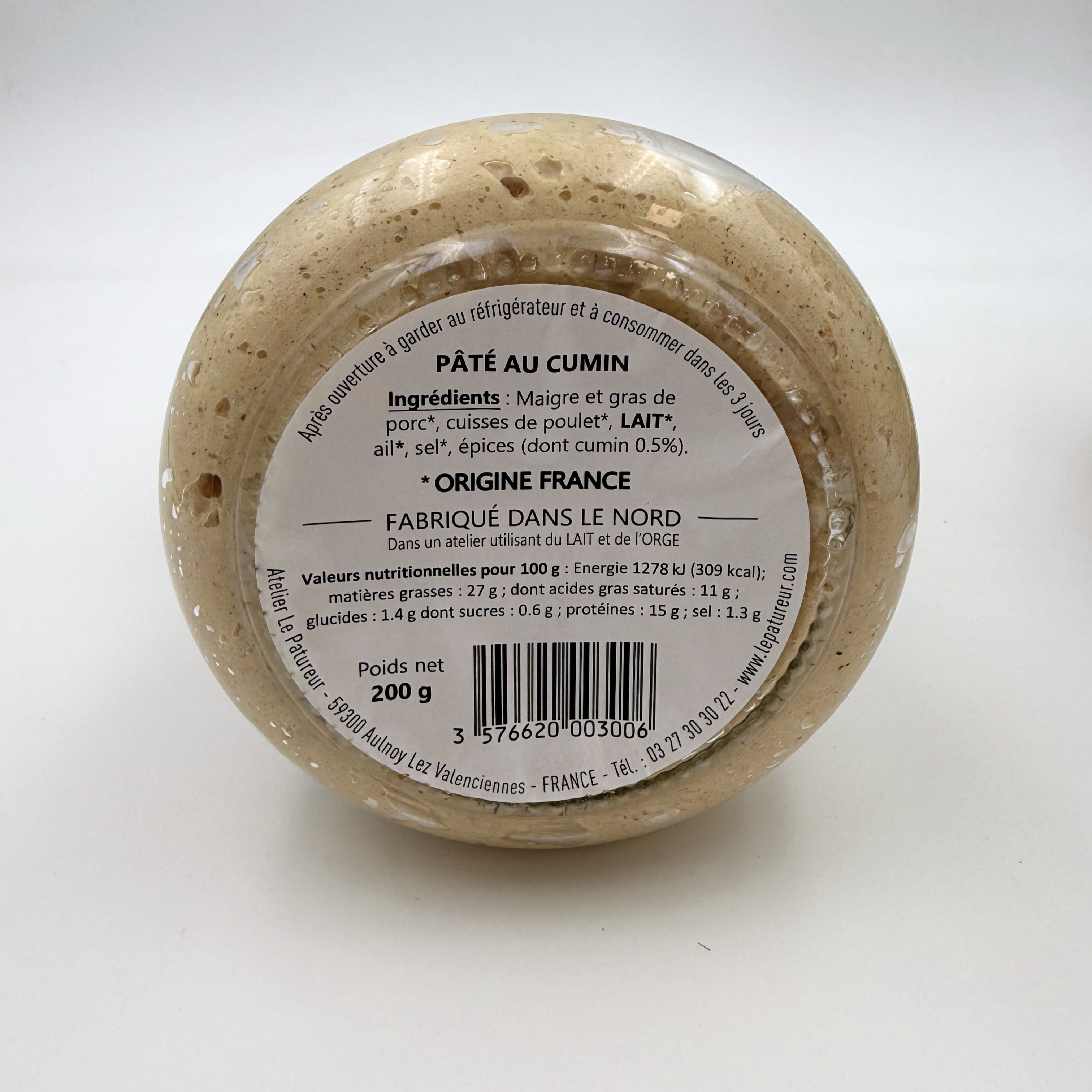 Pâté au Cumin  - Le Patureur - Nord - Hauts de France