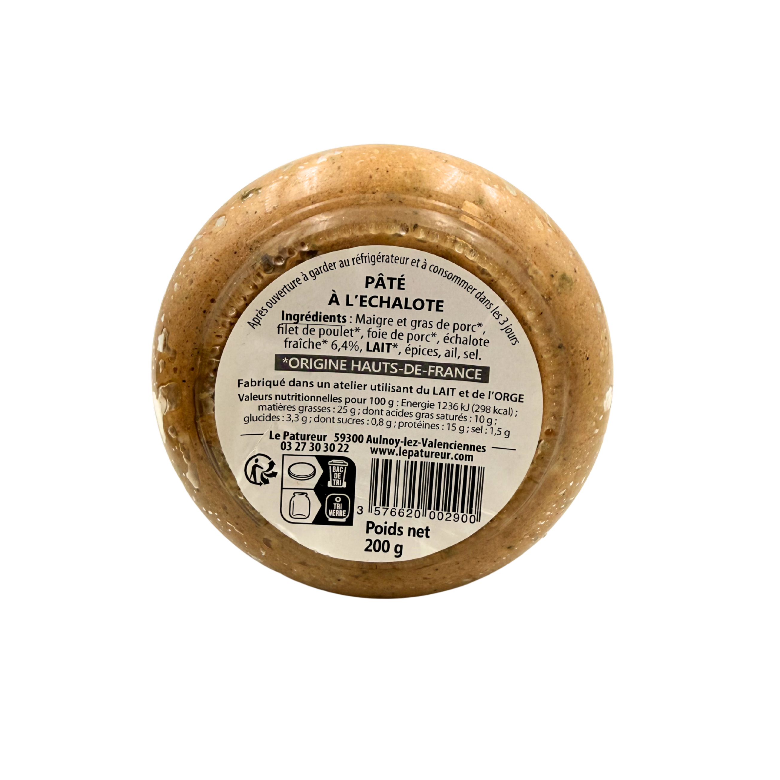Pâté à l'Echalote  - Le Patureur - Nord - Hauts de France