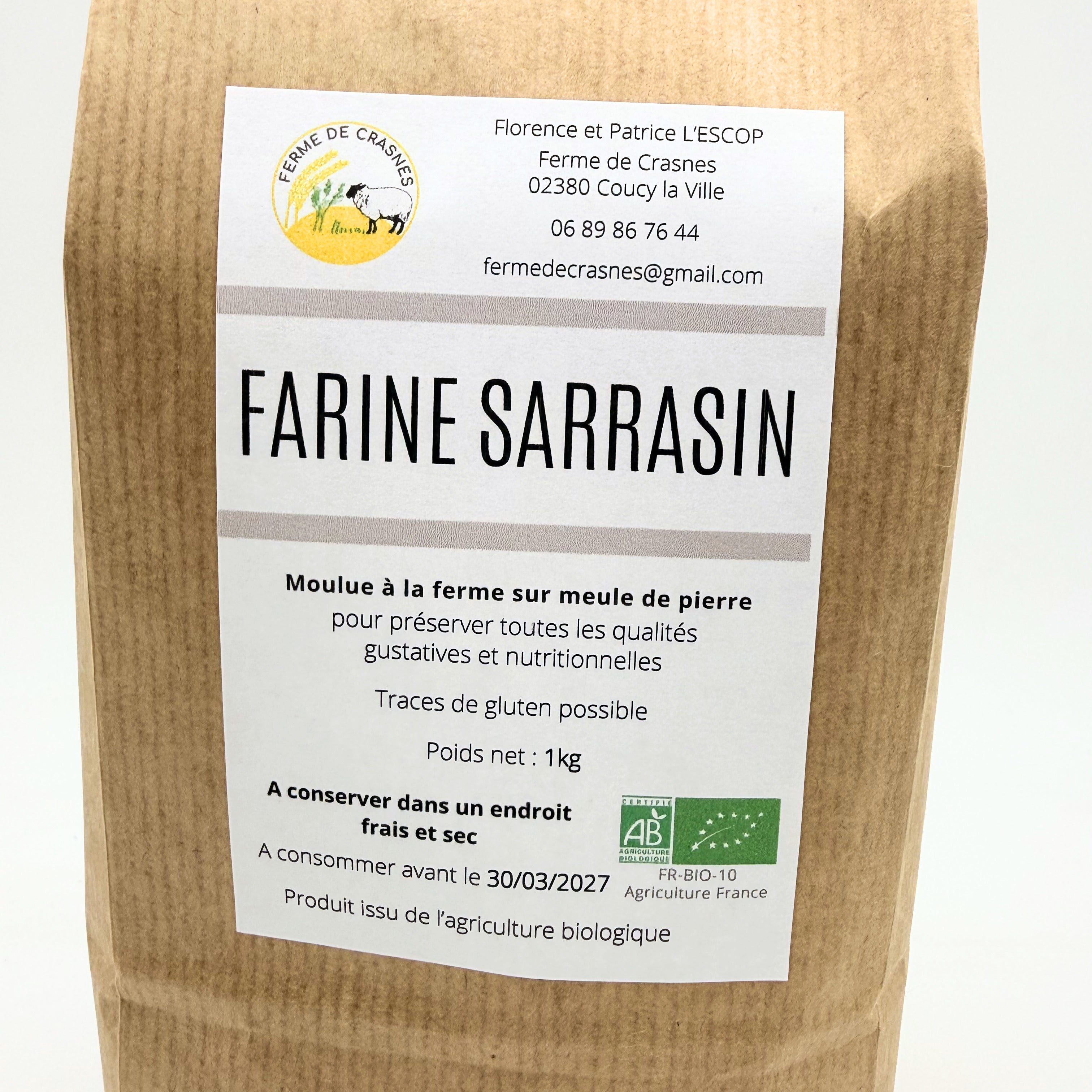 Farine de sarrasin BIO - Aisne -Picardie