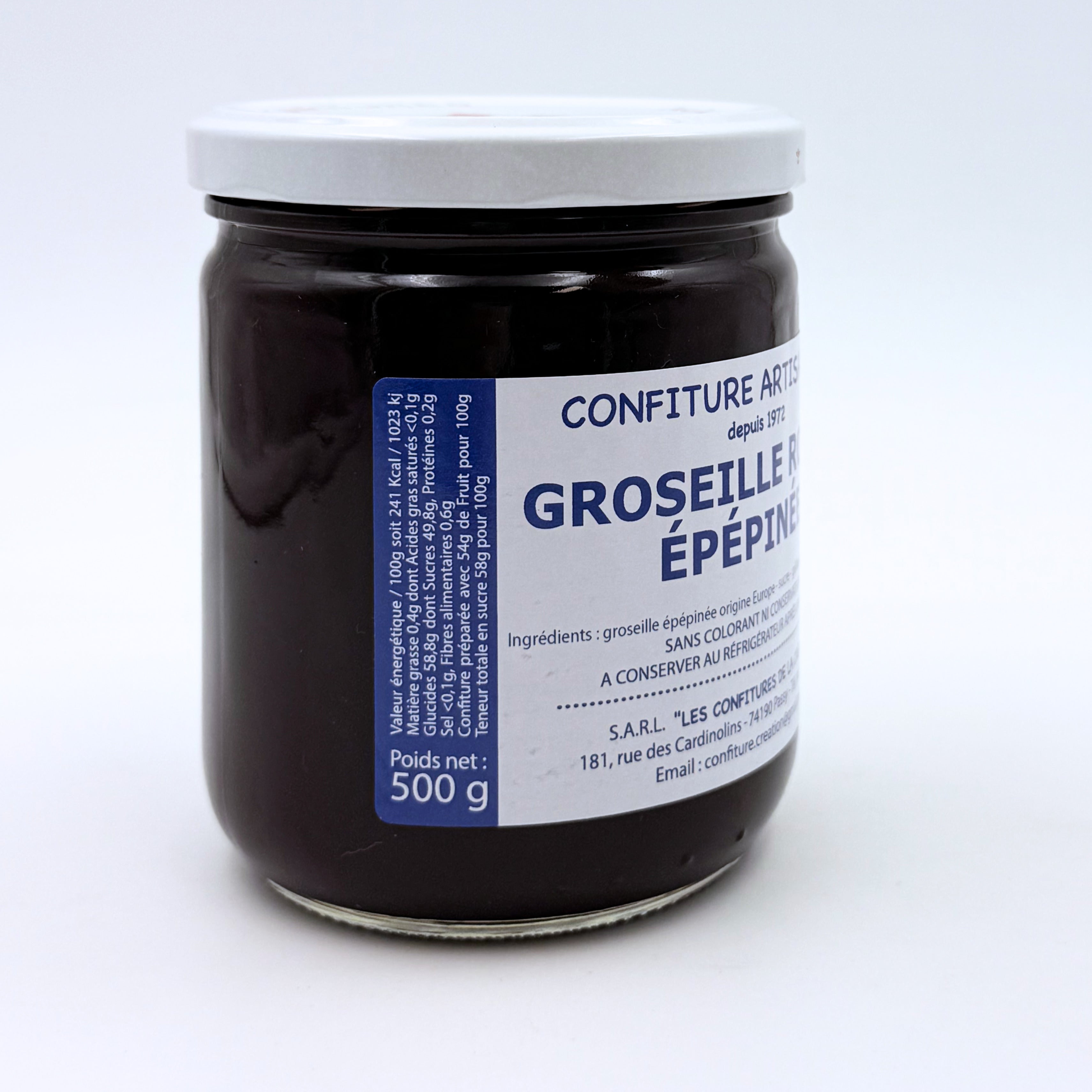 Confiture artisanale Groseille rouge épépinée - Haute-Savoie