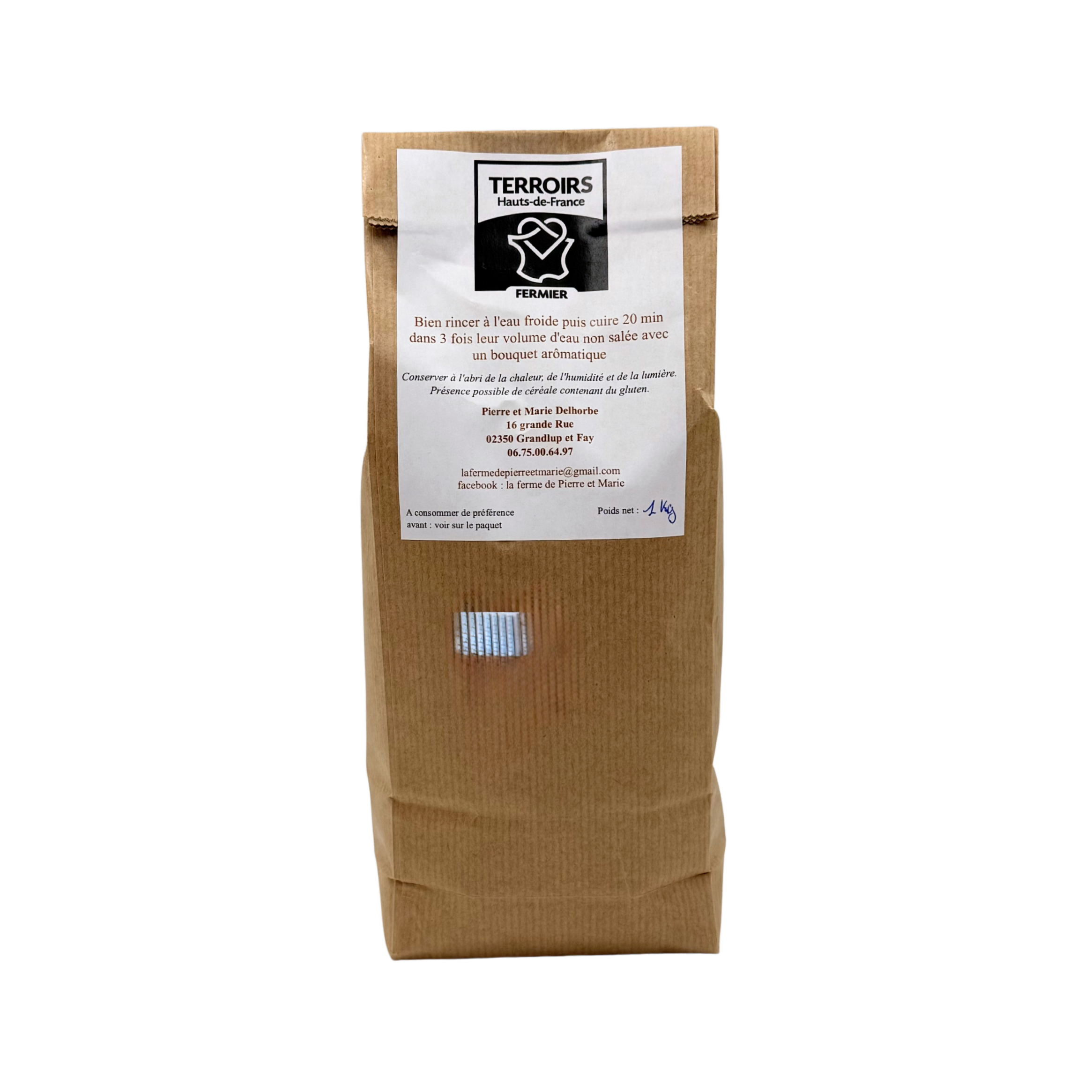 Lentilles de Pierre et Marie 1kg - Aisne Picardie