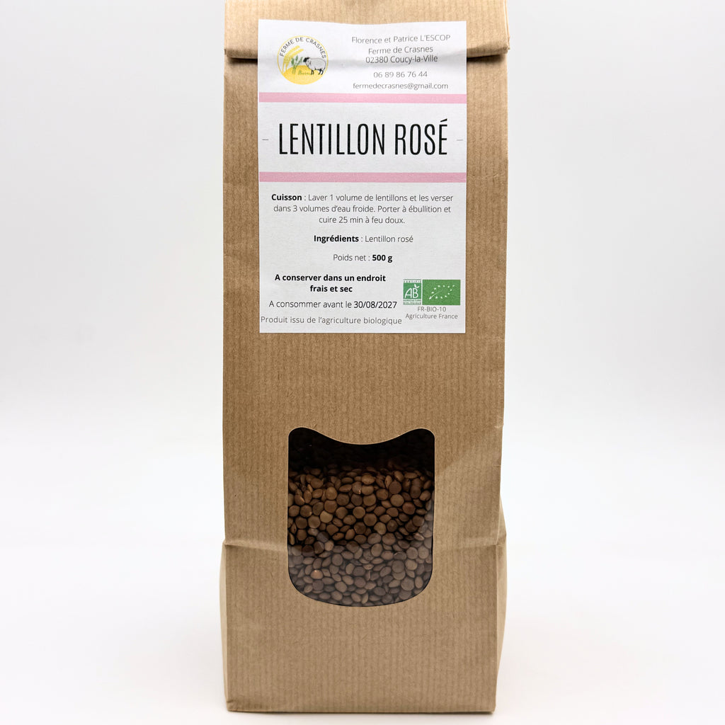 Lentillon rosé BIO - Aisne -Picardie