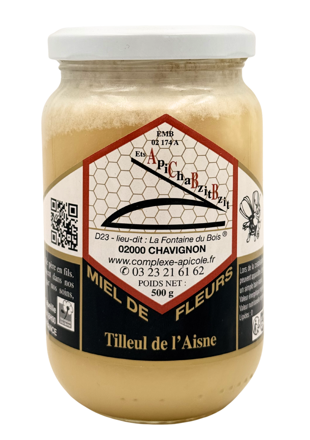 Miel de Tilleul 500g - Aisne Picardie