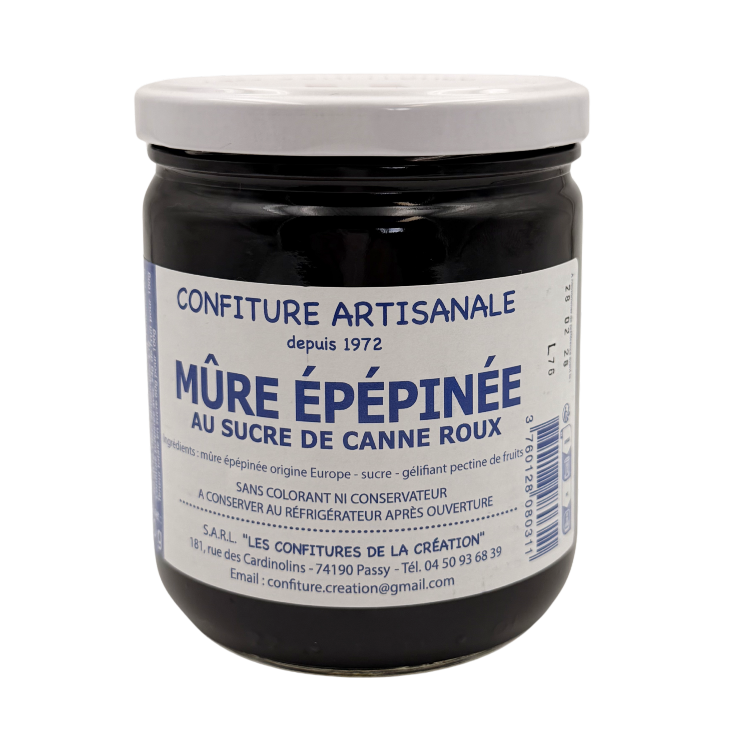 Confiture artisanale Mûre Épépinée