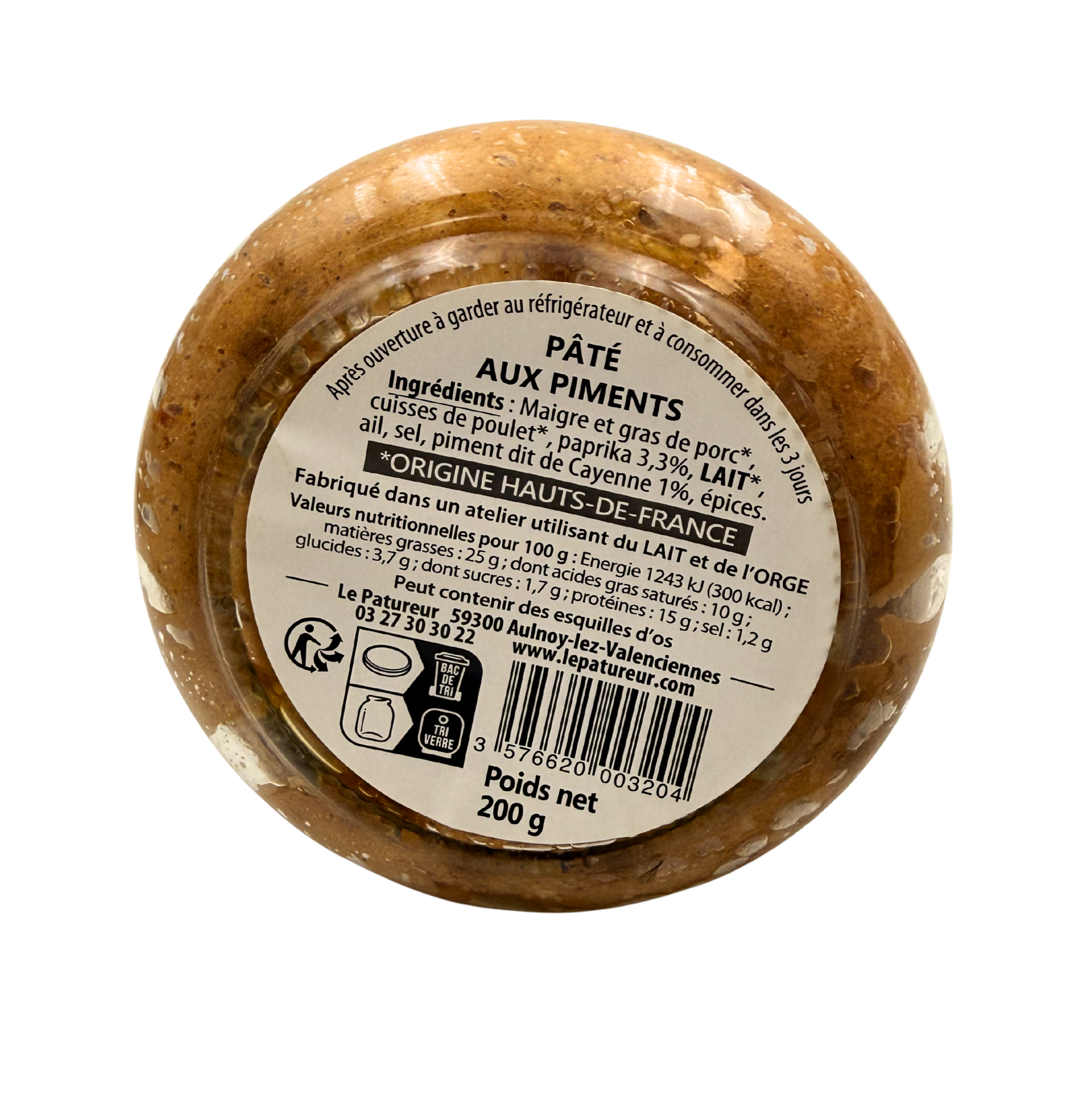 Pâté aux Piments - Le Patureur - Nord - Hauts de France