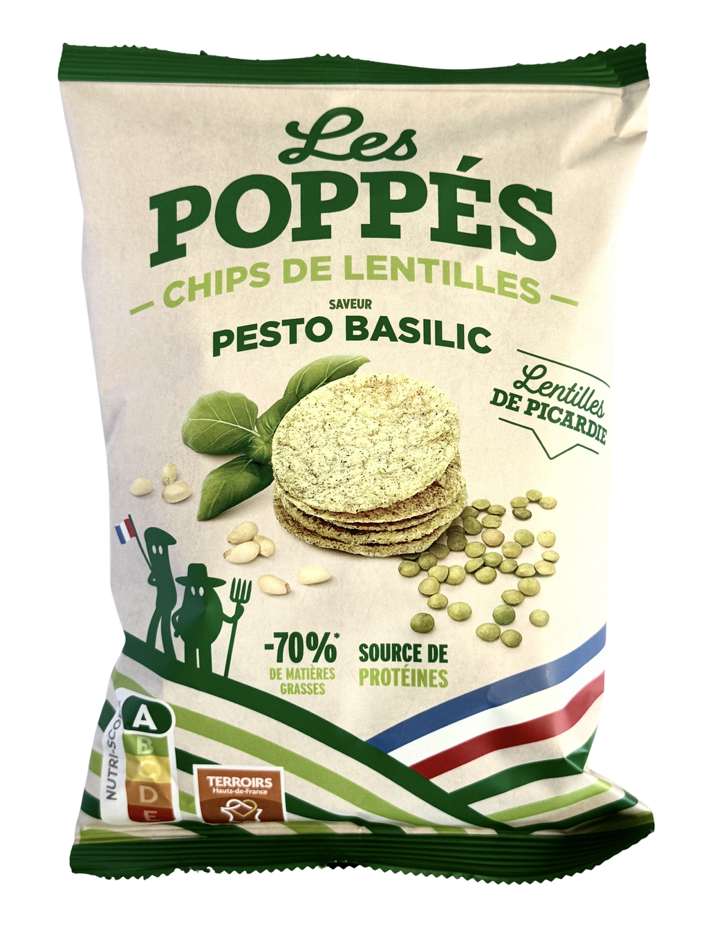 Chips de lentilles Poppés Pesto - Picardie