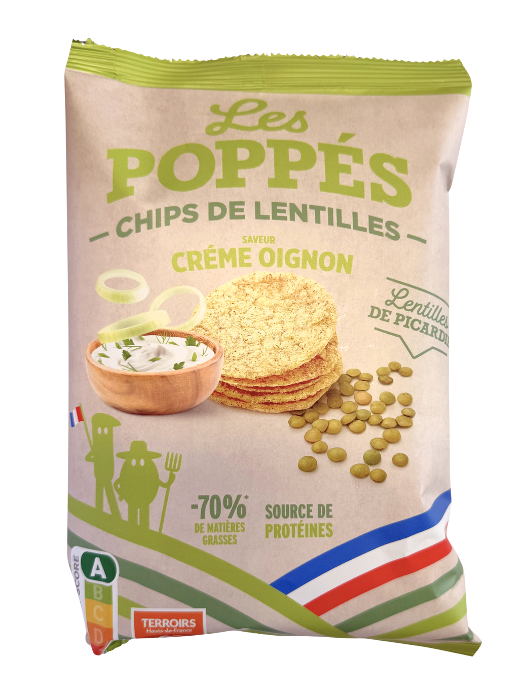 Chips de lentilles Crème oignon Les Poppés - Picardie
