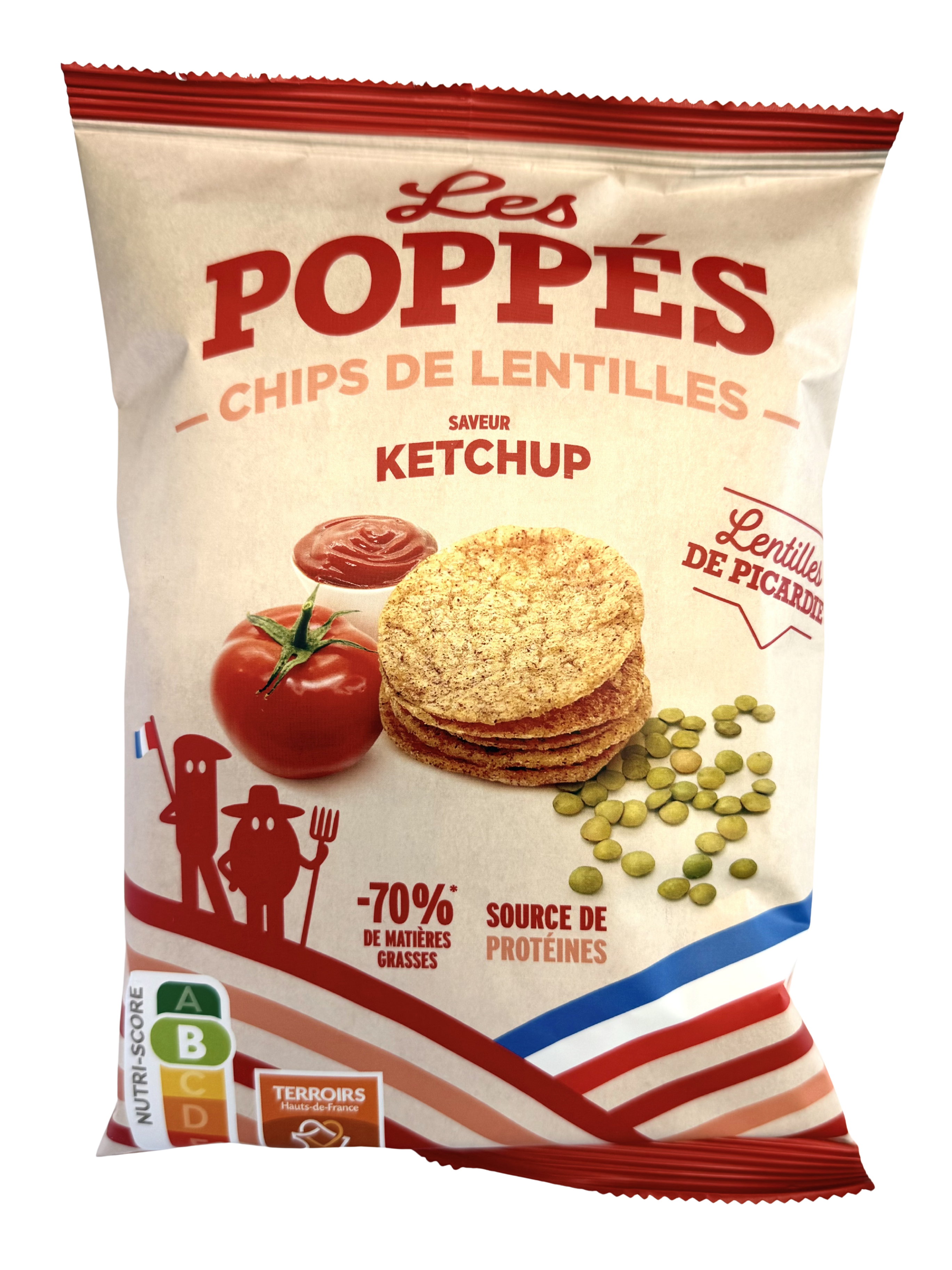 Chips de lentilles Ketchup Les Poppés - Picardie