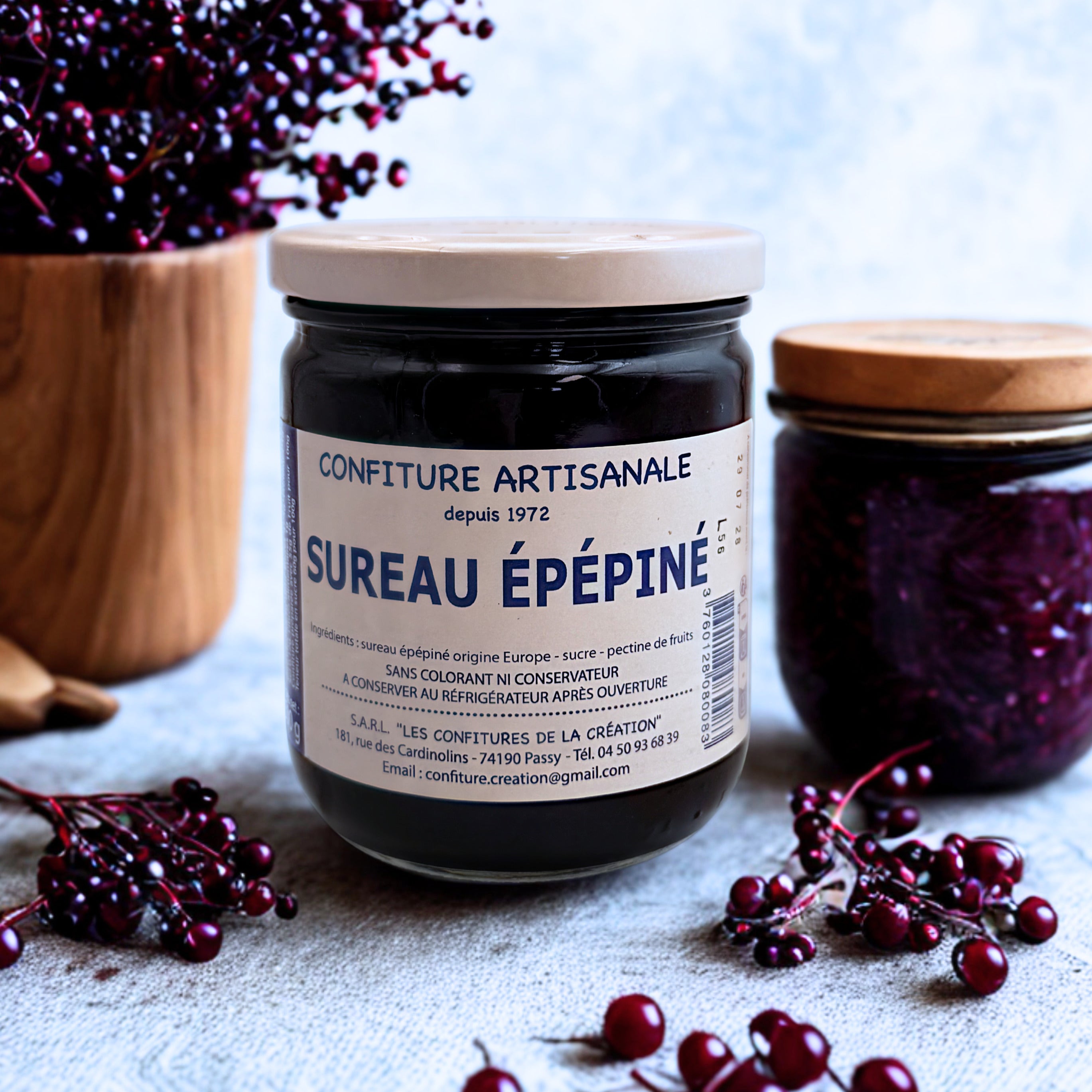 Confiture artisanale Sureau épépiné - Haute-Savoie