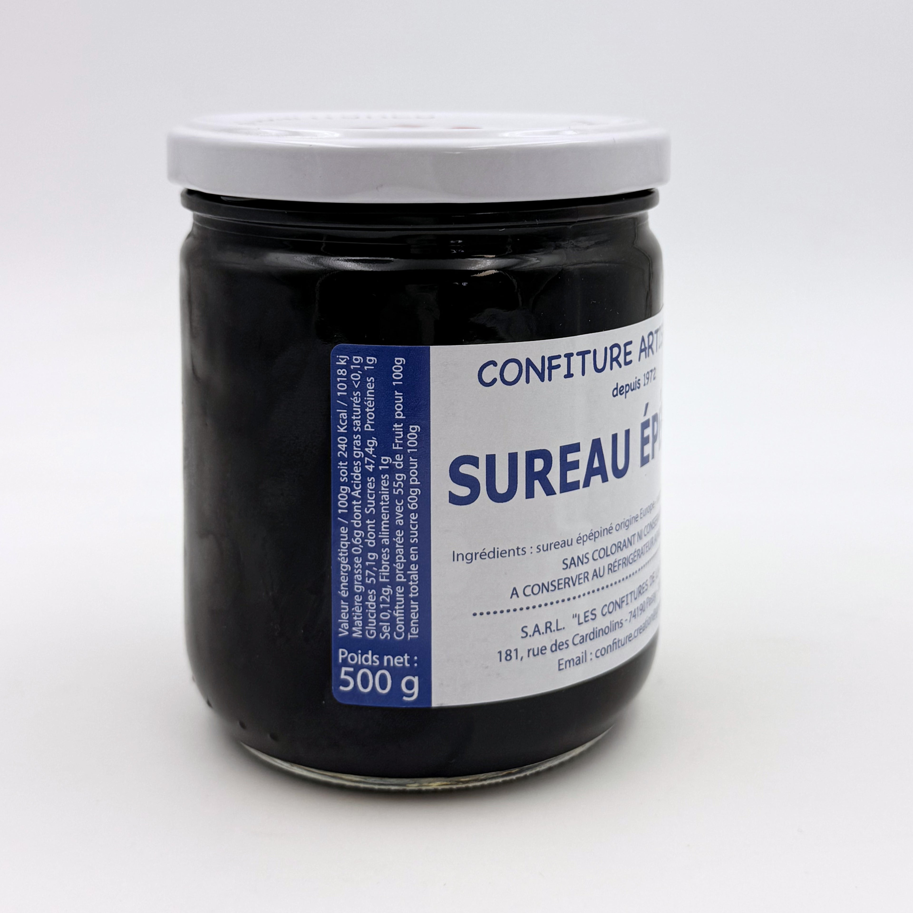 Confiture artisanale Sureau épépiné - Haute-Savoie