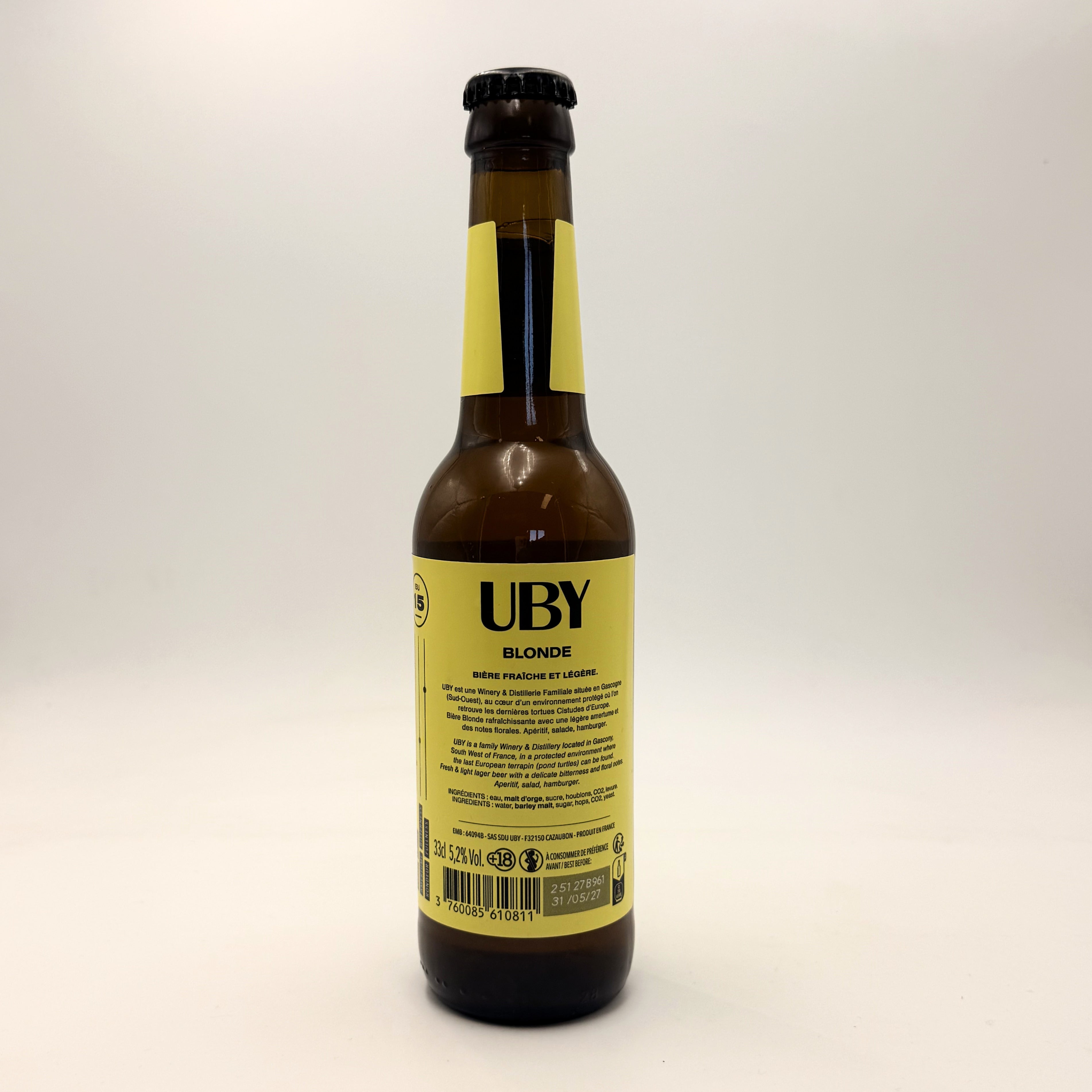Uby Bière Blonde 33cl -Gers Cazaubon